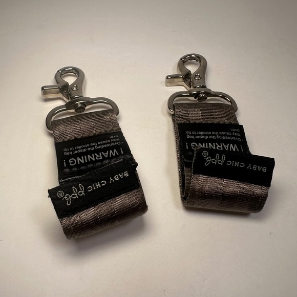 Baby Chic Ppd Petunia Pickle Bottom Stroller Hooks Clips Hangers Diaper Bag Pram - Picture 4 of 4